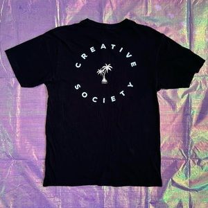 Creative Society Graphic Black T-Shirt 🌴
